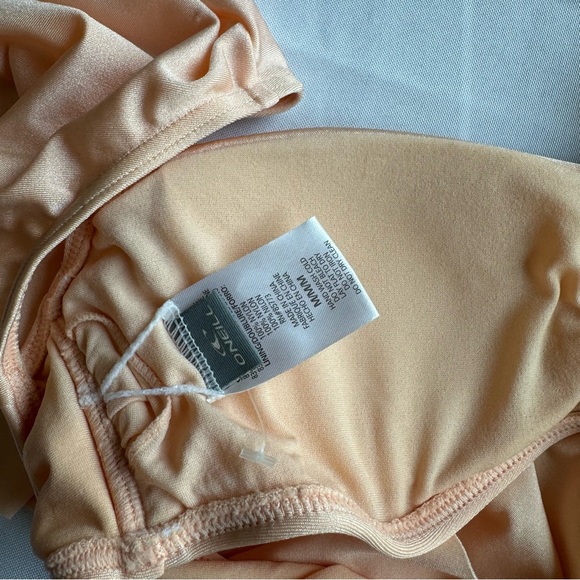 NWT O'Neill Lux Solids Peach High-Waisted Bikini Set - Picture 10 of 11